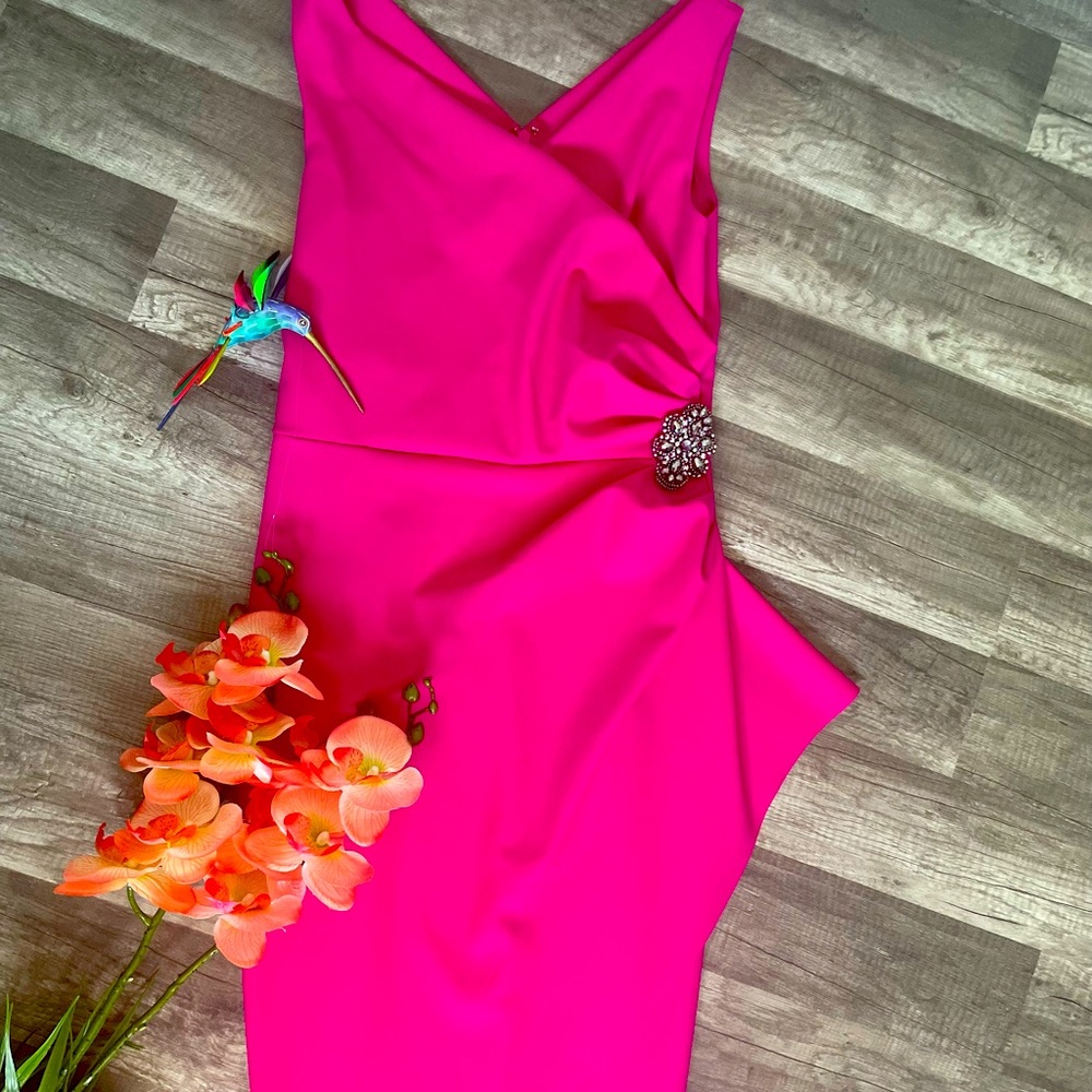 Beautiful Alex evening pink dress, feels like butter.